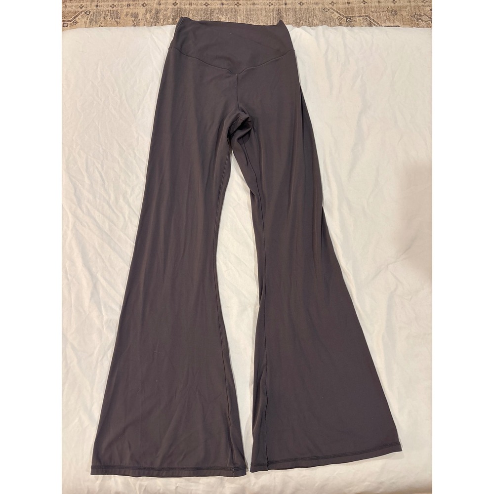 Sunzel Flare Leggings High Waisted Yoga Pants Charcoal Gray Womens Size Medium
